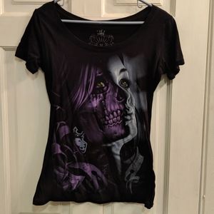 Skeleton girl tee